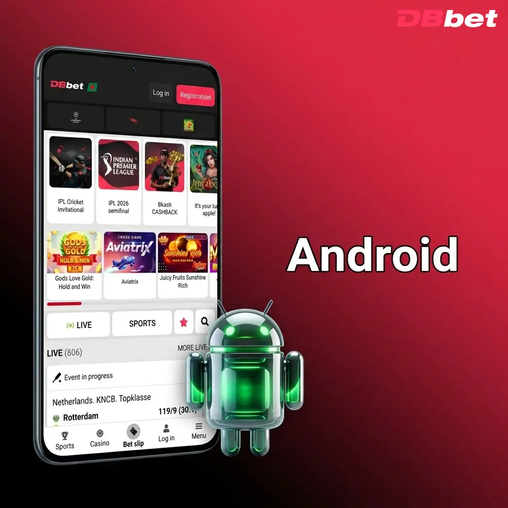 DBBet Android app APK download and installation steps on Android 5.0 or higher device