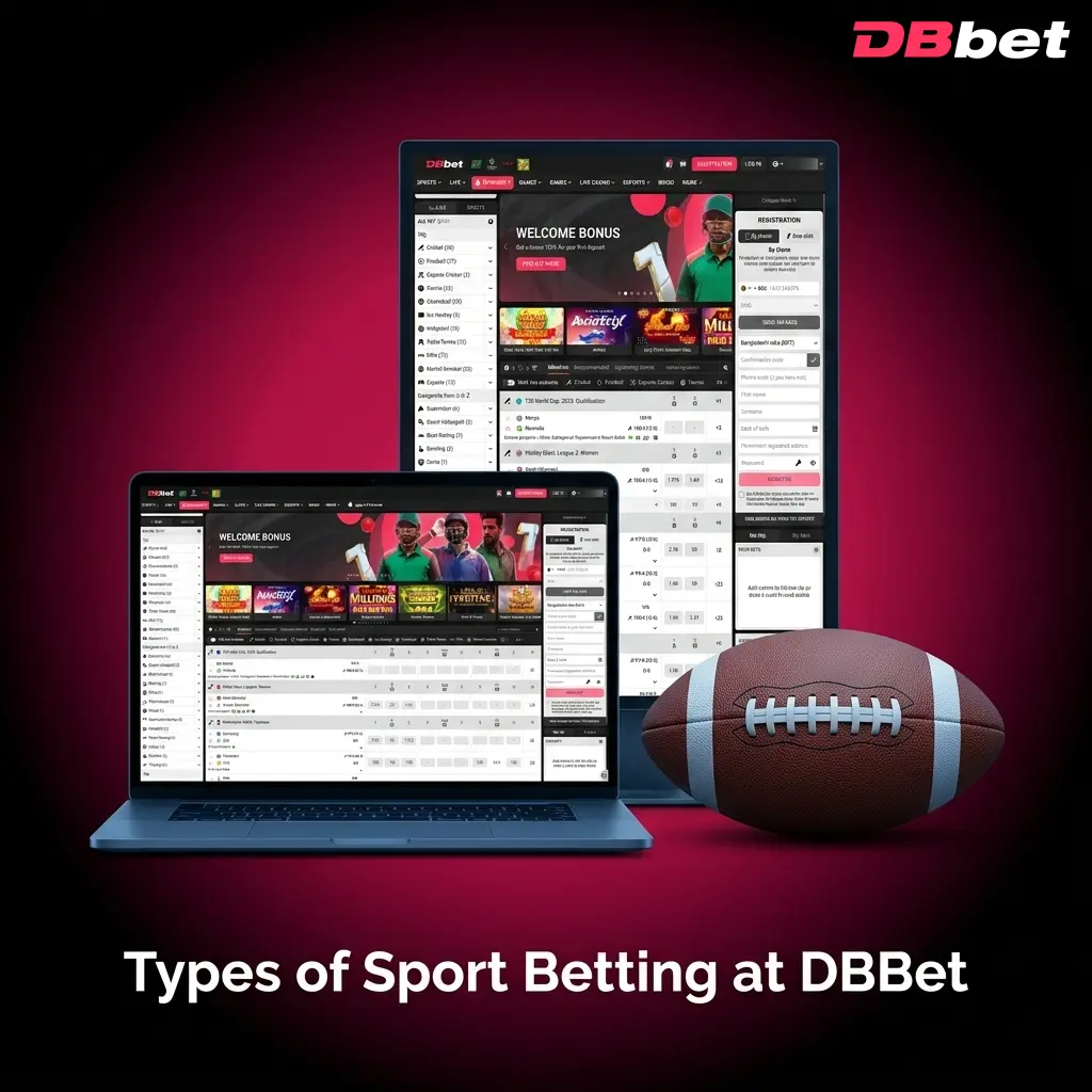 DBBet sports betting markets for Bangladesh players covering cricket, football, kabaddi, tennis, and cybersports